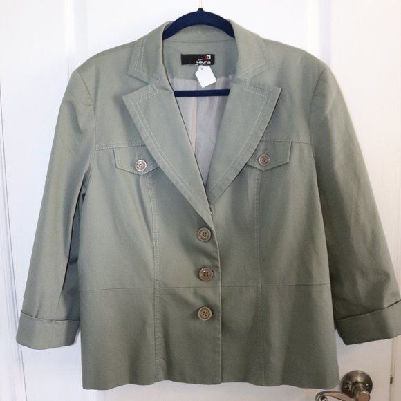 Laura Military Looking Blazer - Picture 1 of 7